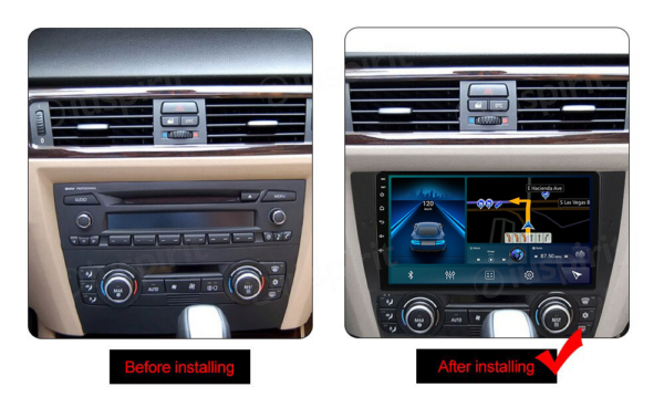 ANDROID autoradio navigatore per BMW serie 3 BMW E90 BMW E91 BMW E92 BMW E93 CarPlay Android Auto GPS USB WI-FI Bluetooth 4G LTE - immagine 8