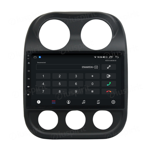 ANDROID autoradio navigatore per Jeep Compass Jeep Patriot 2009-2016 CarPlay Android Auto GPS USB WI-FI Bluetooth 4G LTE - immagine 2