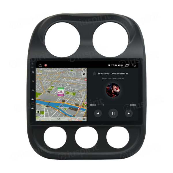 ANDROID autoradio navigatore per Jeep Compass Jeep Patriot 2009-2016 CarPlay Android Auto GPS USB WI-FI Bluetooth 4G LTE - immagine 4