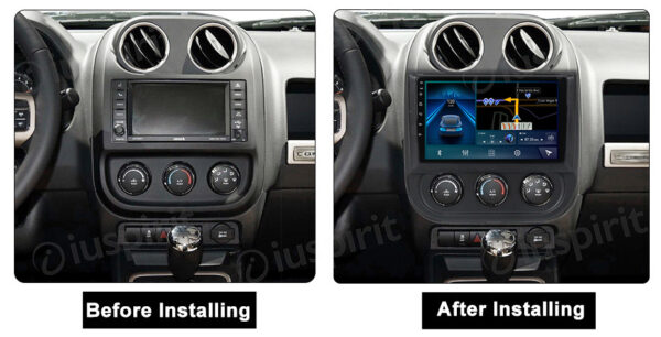 ANDROID autoradio navigatore per Jeep Compass Jeep Patriot 2009-2016 CarPlay Android Auto GPS USB WI-FI Bluetooth 4G LTE - immagine 6
