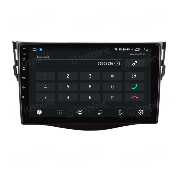 ANDROID car navigation system for Toyota RAV4 RAV-4 2006-2012 CarPlay Android Auto GPS USB WI-FI Bluetooth 4G LTE - Image 2