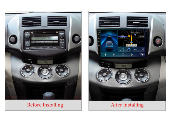 ANDROID car navigation system for Toyota RAV4 RAV-4 2006-2012 CarPlay Android Auto GPS USB WI-FI Bluetooth 4G LTE - Image 7