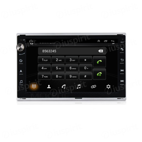 ANDROID autoradio navigatore per VW Golf 4 Passat B5 Bora Polo Trasporter T4 Trasporter T5 Jetta Chico Sharan Lupo Seat Ibiza GPS WI-FI USB Bluetooth MirrorLink - immagine 2