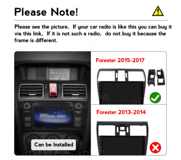 ANDROID autoradio navigatore per Subaru Forester SJ XV WRX Subaru Impreza Subaru Levorg 2016-2018 CarPlay Android Auto GPS USB WI-FI Bluetooth 4G LTE - immagine 8