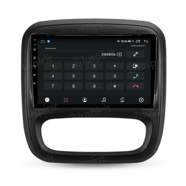 ANDROID autoradio navigatore per Fiat Talento Opel Vivaro B Renault Trafic Nissan NV300 CarPlay Android Auto GPS USB WI-FI Bluetooth 4G LTE - immagine 2