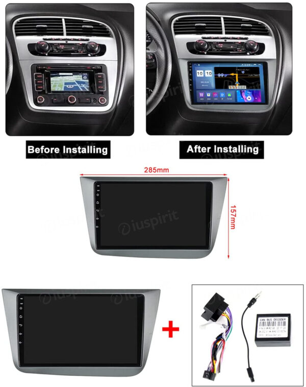 ANDROID car radio navigator for Seat Altea 5P 2004-2015 Seat Toledo 5P III 3 2004-2009 CarPlay Android Car GPS USB WI-FI Bluetooth 4G LTE - Image 7