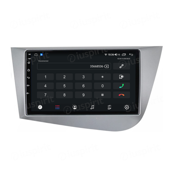 ANDROID car navigation system for Seat Leon 2 MK2 2005-2012 CarPlay Android Auto GPS USB WI-FI Bluetooth 4G LTE - Image 2