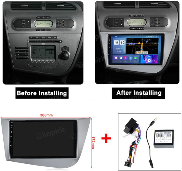 ANDROID car navigation system for Seat Leon 2 MK2 2005-2012 CarPlay Android Auto GPS USB WI-FI Bluetooth 4G LTE - Image 7