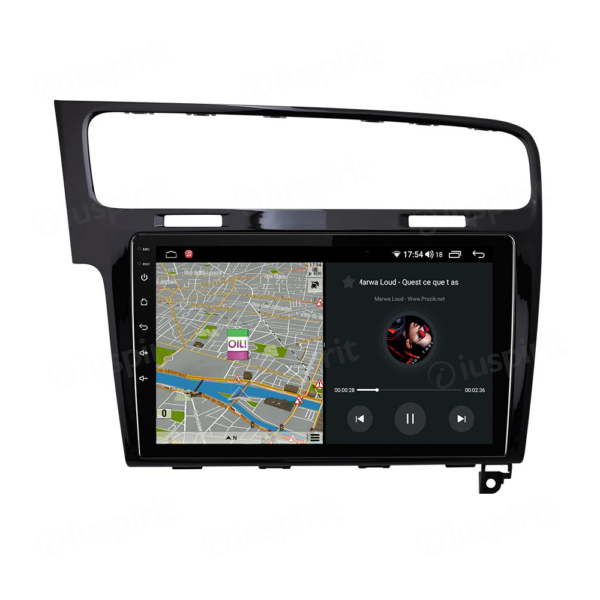 ANDROID autoradio navigatore per VW Golf 7 CarPlay Android Auto GPS USB WI-FI Bluetooth 4G LTE nero lucido - immagine 4