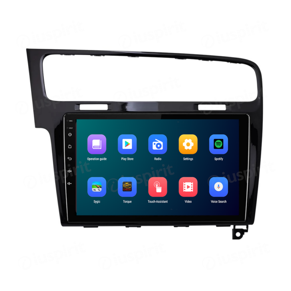 ANDROID autoradio navigatore per VW Golf 7 CarPlay Android Auto GPS USB WI-FI Bluetooth 4G LTE nero lucido - immagine 5