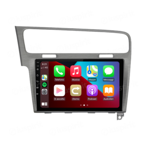 ANDROID autoradio navigatore per VW Golf 7 CarPlay Android Auto GPS USB WI-FI Bluetooth 4G LTE grigio satinato