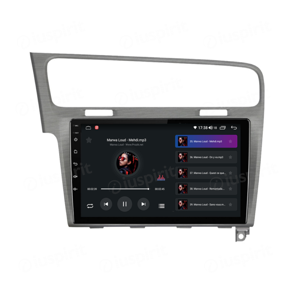 ANDROID autoradio navigatore per VW Golf 7 CarPlay Android Auto GPS USB WI-FI Bluetooth 4G LTE grigio satinato - immagine 6
