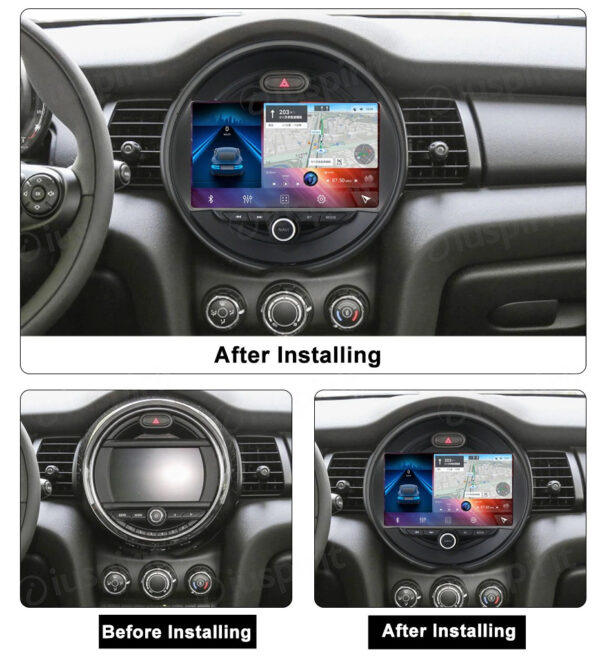 ANDROID autoradio navigatore per MINI COOPER R55 R56 2014-2020 CarPlay Android Auto GPS USB WI-FI Bluetooth 4G LTE - immagine 6