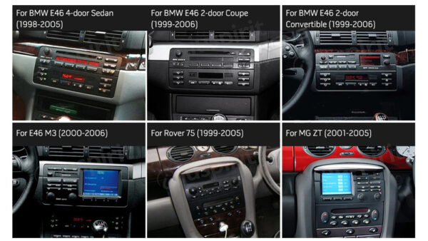 ANDROID autoradio navigatore per BMW E46 BMW M3 Rover 75 MG ZT CarPlay Android Auto GPS USB WI-FI Bluetooth 4G LTE - immagine 8