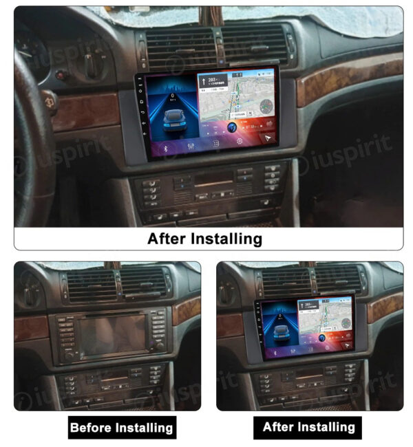 ANDROID autoradio navigatore per BMW X5 E53 BMW E39 BMW M5 BMW E38 CarPlay Android Auto GPS USB WI-FI Bluetooth 4G LTE - immagine 7