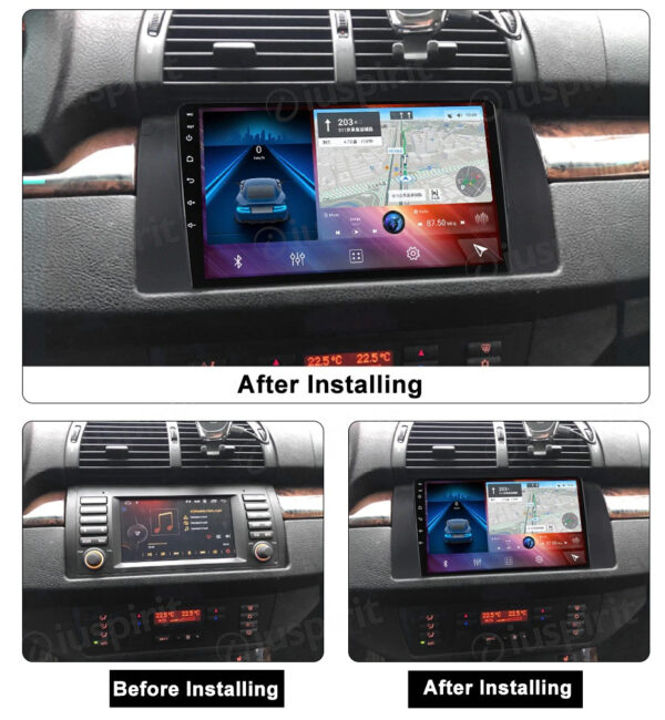 ANDROID autoradio navigatore per BMW E39 BMW X5 E53 BMW M5 BMW E38 CarPlay Android Auto GPS USB WI-FI Bluetooth 4G LTE - immagine 7