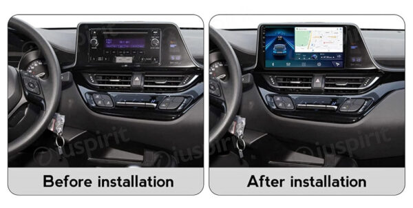 ANDROID autoradio navigatore per Toyota CHR 2016-2021 CarPlay Android Auto GPS USB WI-FI Bluetooth 4G LTE - immagine 6
