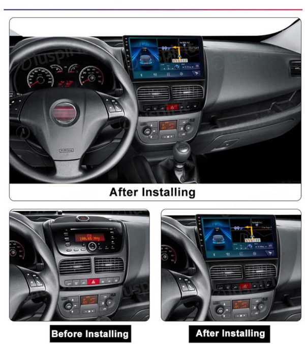 ANDROID car radio navigator for Fiat Doblo 2010-2015 Opel Combo Tour 2011-2017 CarPlay Android Auto GPS USB WI-FI Bluetooth 4G LTE - Image 6