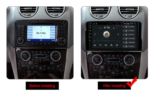ANDROID autoradio navigatore per Mercedes classe ML W164 ML300 ML350 ML450 ML500 Mercedes classe GL X164 GL320 CarPlay Android Auto GPS USB WI-FI Bluetooth 4G LTE - immagine 6