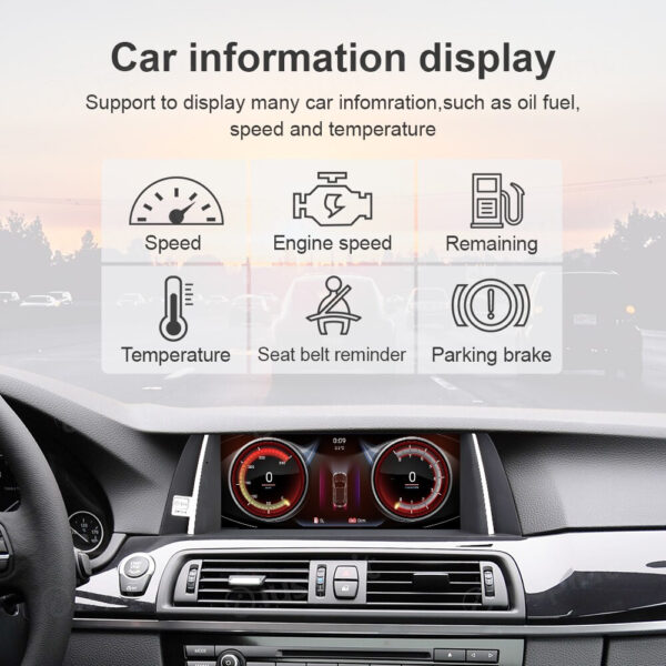 ANDROID navigator for BMW 5 Series F10 F11 2011-2012 Original System CIC 10.25 inch WI-FI GPS 4G LTE Bluetooth MirrorLink 4GB RAM 64GB ROM - Image 8