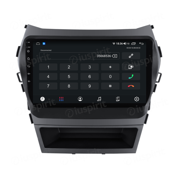 ANDROID autoradio navigatore per Hyundai IX45 Santa Fe 3 2013-2016 CarPlay Android Auto GPS USB WI-FI Bluetooth 4G LTE - immagine 2