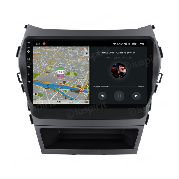 ANDROID autoradio navigatore per Hyundai IX45 Santa Fe 3 2013-2016 CarPlay Android Auto GPS USB WI-FI Bluetooth 4G LTE - immagine 4