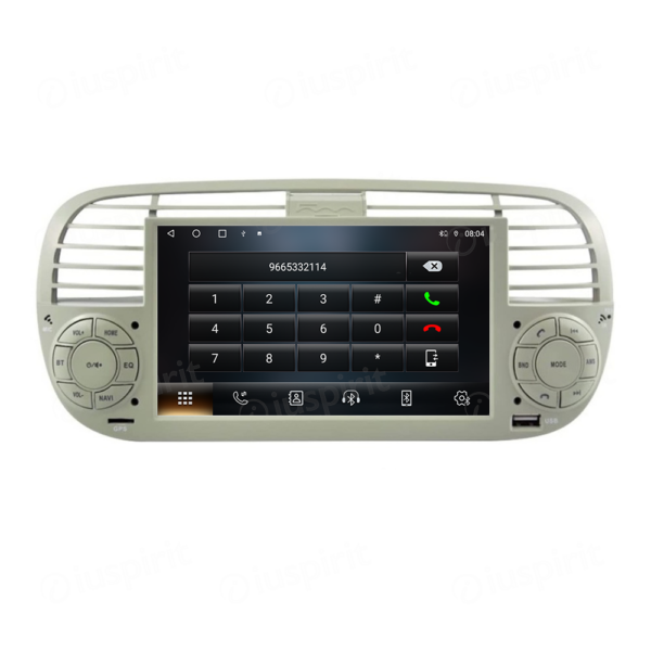 ANDROID car radio navigator for Fiat 500 Fiat Abarth 595 2007-2015 CarPlay Android Auto GPS USB WI-FI Bluetooth 4G LTE - Image 2