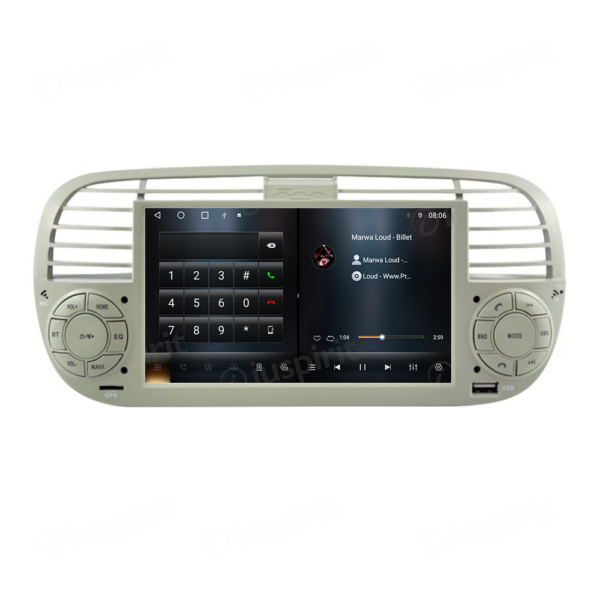 ANDROID car radio navigator for Fiat 500 Fiat Abarth 595 2007-2015 CarPlay Android Auto GPS USB WI-FI Bluetooth 4G LTE - Image 4