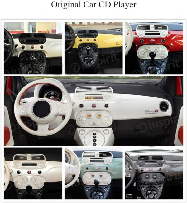 ANDROID car radio navigator for Fiat 500 Fiat Abarth 595 2007-2015 CarPlay Android Auto GPS USB WI-FI Bluetooth 4G LTE - Image 7