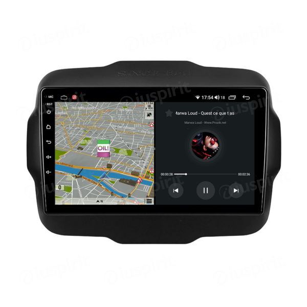 ANDROID autoradio navigatore per Jeep Renegade 2014-2022 CarPlay Android Auto GPS USB WI-FI Bluetooth 4G LTE - immagine 4