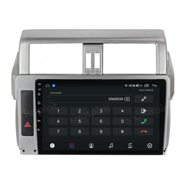 ANDROID autoradio navigatore per Toyota Land Cruiser Prado 150 2013-2017 CarPlay Android Auto GPS USB WI-FI Bluetooth 4G LTE - immagine 2