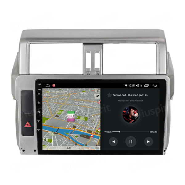 ANDROID autoradio navigatore per Toyota Land Cruiser Prado 150 2013-2017 CarPlay Android Auto GPS USB WI-FI Bluetooth 4G LTE - immagine 4