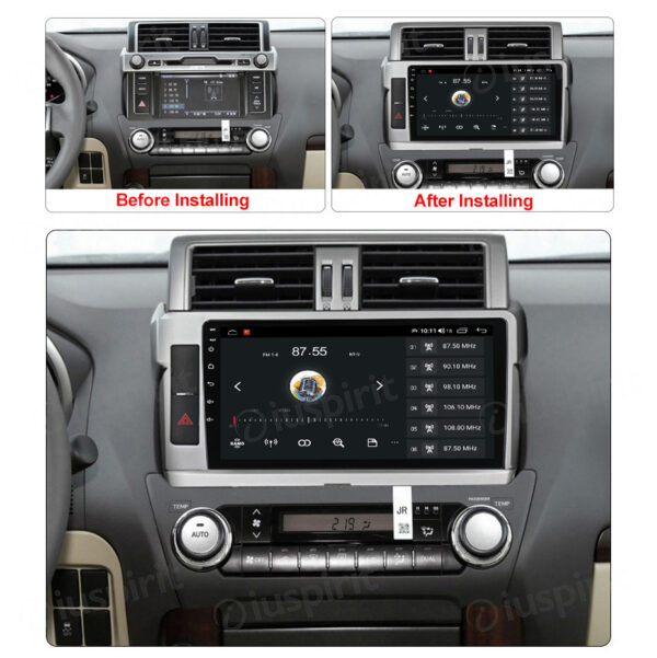 ANDROID autoradio navigatore per Toyota Land Cruiser Prado 150 2013-2017 CarPlay Android Auto GPS USB WI-FI Bluetooth 4G LTE - immagine 6