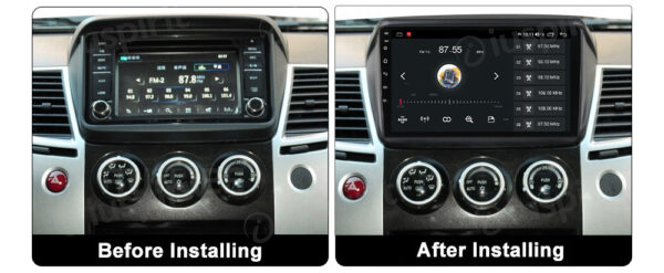 ANDROID autoradio navigatore per Mitsubishi Pajero Sport 2 L200 Triton CarPlay Android Auto GPS USB WI-FI Bluetooth 4G LTE - immagine 6