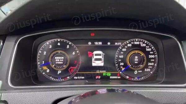 Tachimetro LCD conta KM digitale per VW Golf 7 GTI Golf R-Line Golf Sportsvan Dashboard digitale cluster - immagine 6