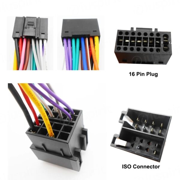 Connettore ISO universale a 16 PIN per autoradio Android iuspirit - immagine 3