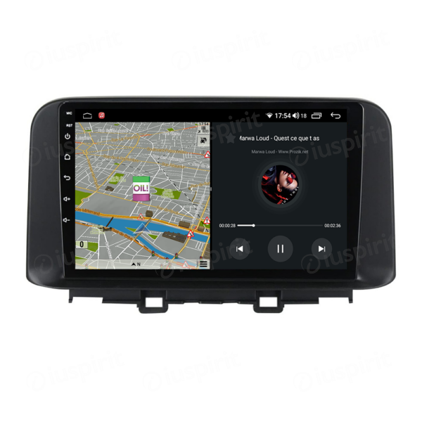 ANDROID autoradio navigatore per Hyundai Kona 2018-2019 CarPlay Android Auto GPS USB WI-FI Bluetooth 4G LTE - immagine 4