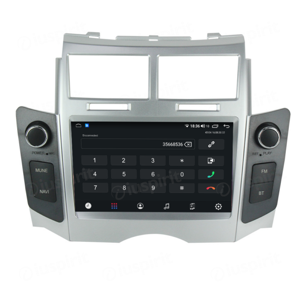 ANDROID autoradio navigatore per Toyota Yaris Daihatsu Charade 2005-2011 CarPlay Android Auto GPS USB WI-FI Bluetooth 4G LTE - immagine 2
