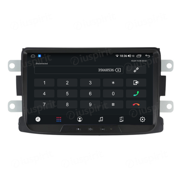 ANDROID autoradio navigatore per Dacia Duster Logan Sandero Dokker Lodgy Renault Duster Captur CarPlay Android Auto GPS USB WI-FI Bluetooth 4G LTE - immagine 2