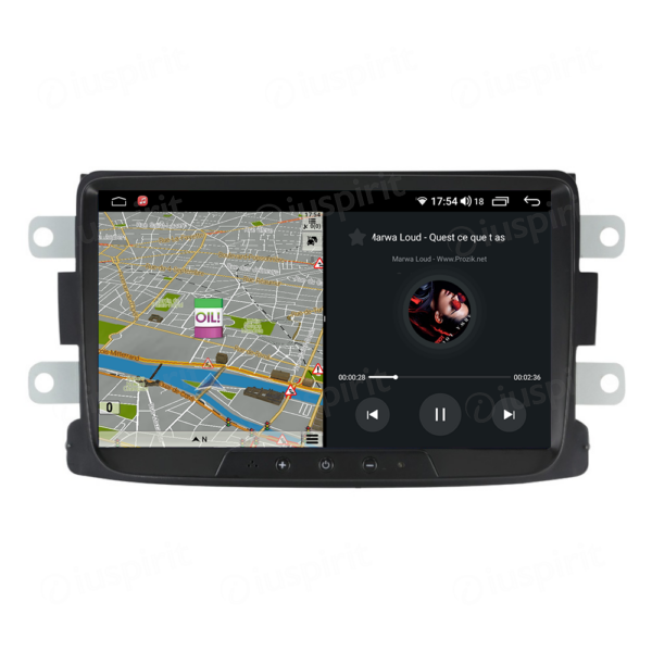 ANDROID autoradio navigatore per Dacia Duster Logan Sandero Dokker Lodgy Renault Duster Captur CarPlay Android Auto GPS USB WI-FI Bluetooth 4G LTE - immagine 4
