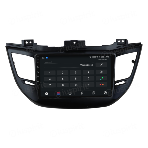 ANDROID autoradio navigatore per Hyundai Tucson 3 2015-2018 Android Auto GPS USB WI-FI Bluetooth 4G LTE colore nero - immagine 2