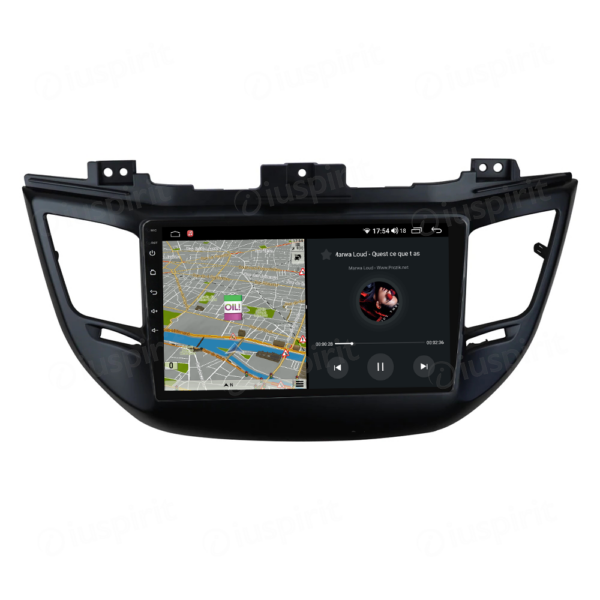 ANDROID autoradio navigatore per Hyundai Tucson 3 2015-2018 Android Auto GPS USB WI-FI Bluetooth 4G LTE colore nero - immagine 4