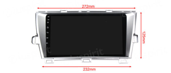 ANDROID autoradio navigatore per Toyota Prius 2009-2012 CarPlay Android Auto GPS USB WI-FI Bluetooth 4G LTE colore grigio - immagine 7