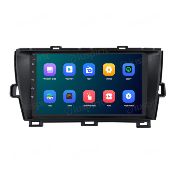 ANDROID autoradio navigatore per Toyota Prius 2009-2012 CarPlay Android Auto GPS USB WI-FI Bluetooth 4G LTE colore nero - immagine 5