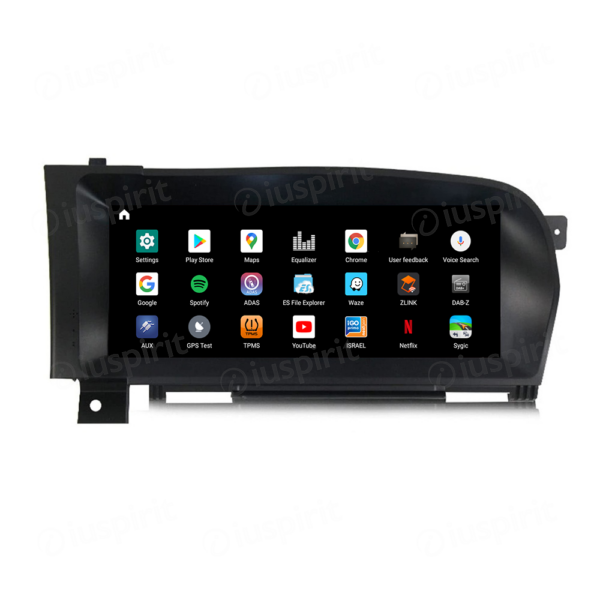 ANDROID navigatore per Mercedes Classe S W221 W216 CL 2010-2013 NTG 3.5 CarPlay Android Auto 10.25 pollici 4GB RAM 64GB ROM Octa-Core Bluetooth GPS WI-FI - immagine 5