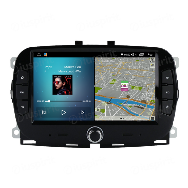 ANDROID car radio navigator for Fiat 500 2016 2017 2018 2019 CarPlay Android Auto GPS USB WI-FI Bluetooth 4G LTE - Image 3