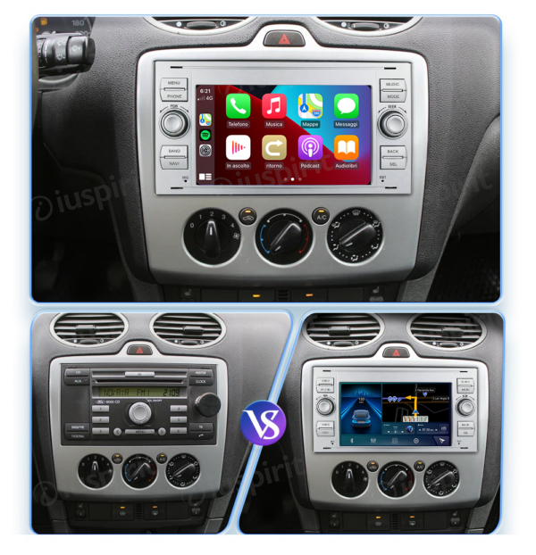 ANDROID car navigation system for Ford Focus Mondeo S-Max C-Max Galaxy Transit Fiesta Fusion Kuga CarPlay Android Car GPS USB WI-FI Bluetooth 4G LTE - Image 6