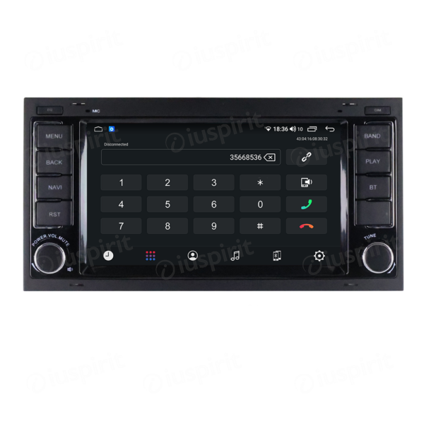 ANDROID autoradio navigatore per Volkswagen Touareg Trasporter T5 Multivan Android Auto GPS USB WI-FI Bluetooth 4G LTE - immagine 2