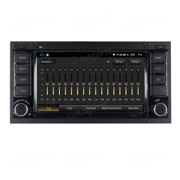 ANDROID autoradio navigatore per Volkswagen Touareg Trasporter T5 Multivan Android Auto GPS USB WI-FI Bluetooth 4G LTE - immagine 3
