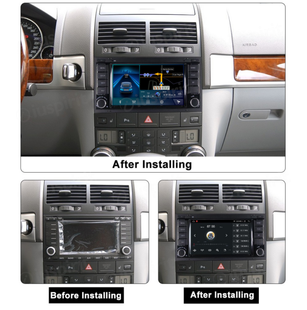 ANDROID autoradio navigatore per Volkswagen Touareg Trasporter T5 Multivan Android Auto GPS USB WI-FI Bluetooth 4G LTE - immagine 6